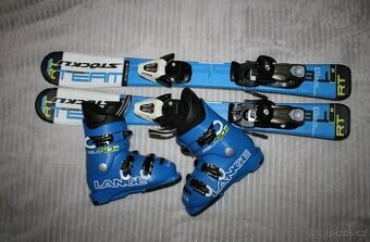 lyže stockli RT 80 cm , lyžaky Lange