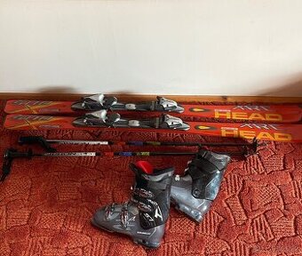 Lyže, boty , hůlky