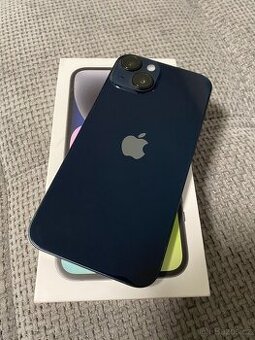 iPhone 14 128GB černá - jako nový, krabička, baterie 98%