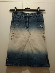 C&A dívčí džínová sukně velikost 152.
