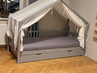 Domeckova postel HouseBed Plotek Duo Plus