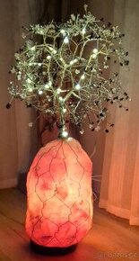 Solná lampa 18kg s minerály ve formě stromu života