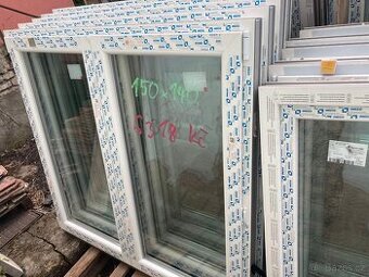 Prodám plastové okno 150x140 dvoukřídlé
