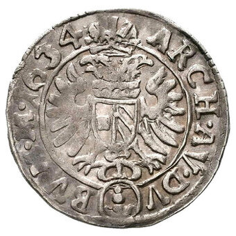 Stříbrná mince r. 1634 Ferdinand II.
