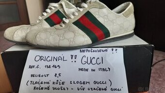 Boty GUCCI kůže 100% ORIGINÁLNÍ V.8,5