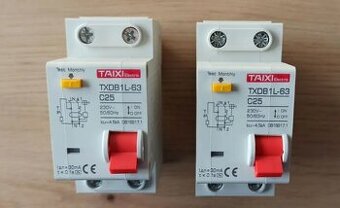 Proudový chránič 2P 25A /30mA, nové kusy