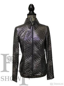 Westernová show halenka S - Vlnky černá