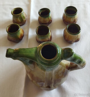 Retro keramická sada na alkohol