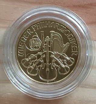 Zlatá investiční mince 1/10 oz Wiener Phillharmoniker 2025