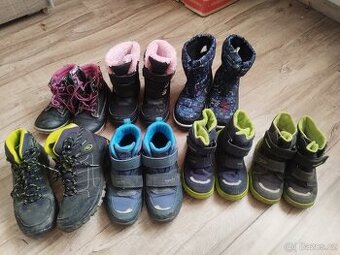 Zimní boty Superfit,Loap, trekové, sněhule 28,29,33,34