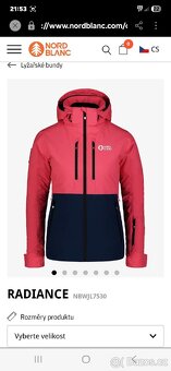 Prodám dámskou zimní lyžařskou bundu