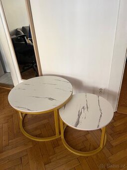 Konferenční stolky – set 2 ks (moderní design, Itálie