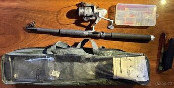 Prut na ryby a trojnožka