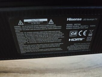 Hisense 50E7HQ 50" QLED 4K Smart TV – pěkný stav