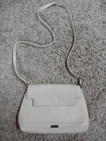 kožená béžová kabelka