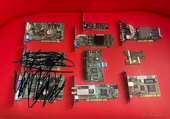 Nabízím balík starších grafických karet (AGP/PCI/PCIe)