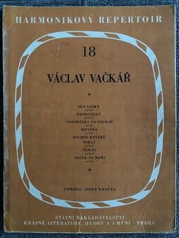 Noty akordeon - Harmonikový repertoir 18 Václav Vačkář