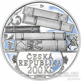 Pamětní stříbrná mince ČNB 2011 Melantrich z Aventina PROOF