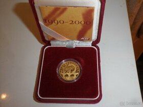 zlatá medajle nebo mince KB 1990-2000
