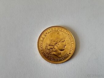 Zlatá mince Un Argentino (Cinco Pesos)