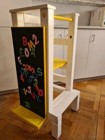 Kvalitní učící věž + magnetická tabule + kolečka