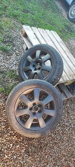 ALU kola Originál VW Borbet 6,5Jx16 5x100 pneu LETNÍ 205/55