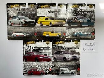 Hot Wheels Premium Fast Wagons (celý set - USA karty)