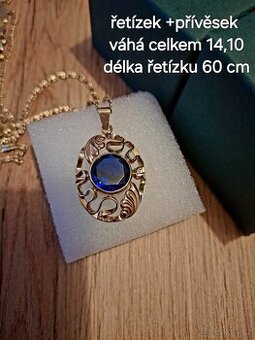Zlatý řetízek z přívěskem