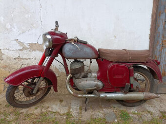 motocykl čz kývačka 175 ccm typ 450 bez tp kompletní moto