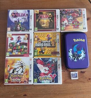 Nintendo hry Pokémon Zelda Mario pro 3DS 2DS NEW XL