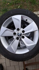 Originální alu Škoda + zimní Continental
