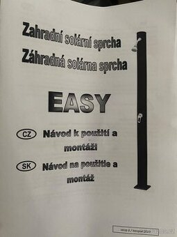 Solární sprcha EASY