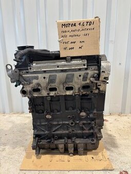 MOTOR 1.6 TDI ŠKODA / VW - CAY, CLH, CXM, DDY, DGT