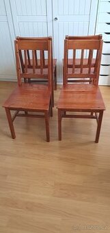 Židle z masivu - 4 ks