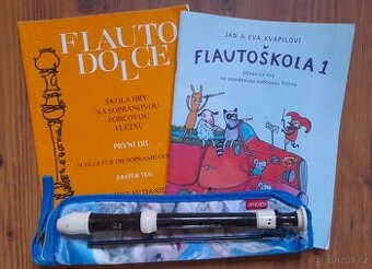 flétna YAMAHA + knihy pro začátečníky
