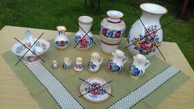 MALOVANÁ KERAMIKA -mix Slovácko,Tupesy