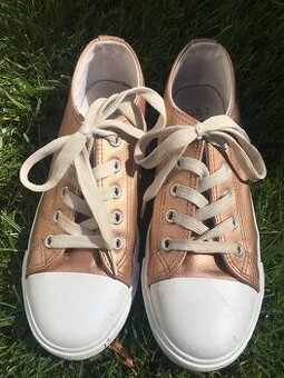 Dívčí tenisky/kecky/zlaté-Rose gold metallic 22cm/vel.35