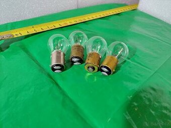 Sada dobových žárovek 12V TESLA ČSSR + NARVA – Jawa, Škoda