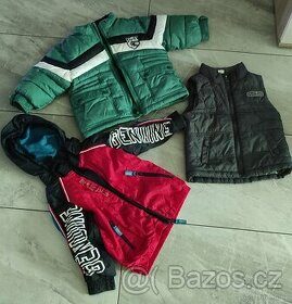 Zimní bunda, vesta, podzimní bunda 12-18 měsíců