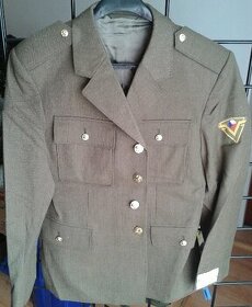 Nová vojenská uniforma ČSLA ČSSR vojenské sako kalhoty vz63