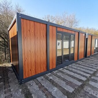 Obytný kontejner 3x6m s francouzskými dveřmi
