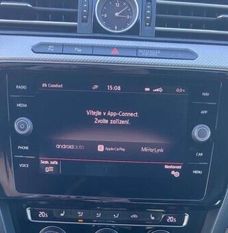 Aktivace App-connect sdílení obrazu na display auta VW/Škoda