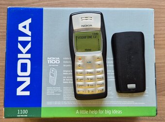 Nokia 1100 cierna - komplet v krabici