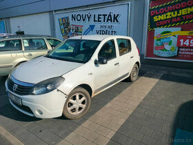 Bílé SANDERO 1.4 55kW 2009 LPG 189 135 pojízdné na opravu ne
