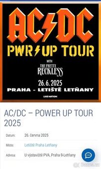 Vstupenky na AC/DC