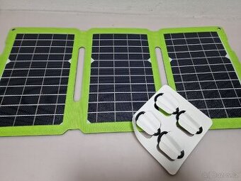 SWISSTEN Skládací solární panel 21W černo-zelený - 1