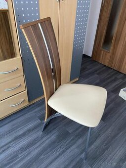 židle moderní dřevo kov - 1