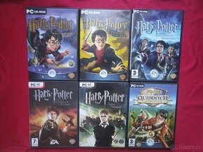Harry Potter díl 1-5 + Quidditch PC hry série