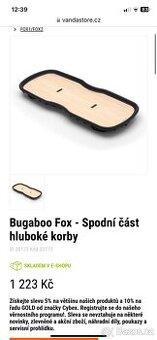 Bugaboo Fox dno hluboke korby + matrace