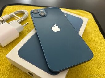 iPhone 13, 128 GB, modrá barva — ve skvělém stavu